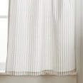 thumbnail image 3 of Martha Stewart Ticking Stripe 3 Piece Valance & Tier Set, White/Grey, Rod Pocket, Indoor, Adult, 56" x 36", 3 of 6