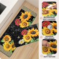 thumbnail image 4 of Boho Non Slip Waterproof Kitchen Rugs and Mats Set of 2 Farmhouse Vintage Kitchen Floor Mats Cushioned Anti Fatigue Ergonomic Comfort Standing Kitchen Runner Rugs 17.3''''x28''''+17.3''''x47'''', 4 of 6