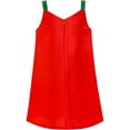 thumbnail image 3 of Girls Dress A-line Tank Red Green Reindeer Snow Christmas Holiday 3, 3 of 6