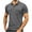 Q-333 Gray, variant on Black Workout Athletic Jogger Tops for Man Summer Fall Short Sleeve Henley Turtleneck Fish Net Quick Dry Basic Top T Shirt Blouse Mens 2026 Clothes XXL
