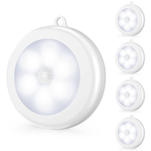 Luz nocturna LED con sensor de movimiento Mlambert, paquete de 4, inalámbrica