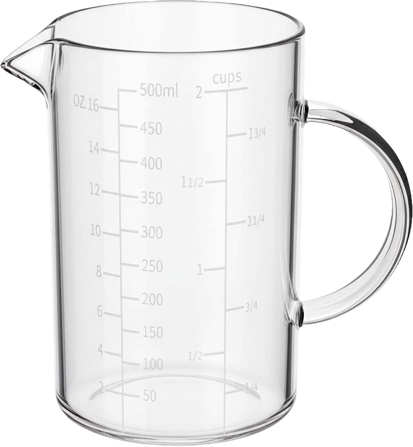 Pyrex, Prepware Glass Measuring Cup, 2-Cup, Clear, Microwave Safe