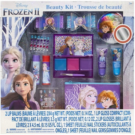 Disney Frozen 2 Sparkly Cosmetic Beauty 29 Piece Makeup Set For Girls Ages 3+