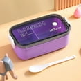 thumbnail image 4 of Leak-proof Portable Boxes Sealed Dinnerware Lunchbox Lunch Bag Microwavable Bento Box Food Container Lunch Box DARK BLUE, 4 of 8
