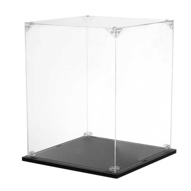 Caja de exhibición de acrílico Uxcell, 8"x12"x12" Caja de exhibición transparente para almacenamiento de coleccionables y figuras de acción