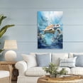 thumbnail image 2 of Stupell Industries Ocean Waves Turtle Undersea Canvas Wall Art, design by LSR Design Studio, 45 x 30, 2 of 7