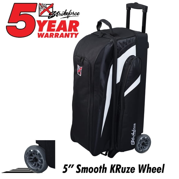KR Strikeforce Cruiser Smooth Triple Roller Black/White