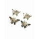 thumbnail image 2 of ARETES DE MARIPOSA DE PLATA 2 PARES, 2 of 3