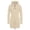 11-Beige1721, variant on Women's Full Zip Longline Hooded Jacket Slim Fit Hoodies Outdoor Daily Casual Outerwear Coat