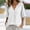 White, variant on CaComMARK PI Linen Shirts for Women V Neck 3/4 Sleeve Loose Fit Cotton Tops Button Down Casual Dressy Clothes for Summer White