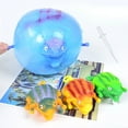 thumbnail image 4 of Alician Kids Funny Blowing Animals Inflate Dinosaur Vent Balls Decompression Hand Balloon Toys For Children Gift (Random Style), 4 of 7