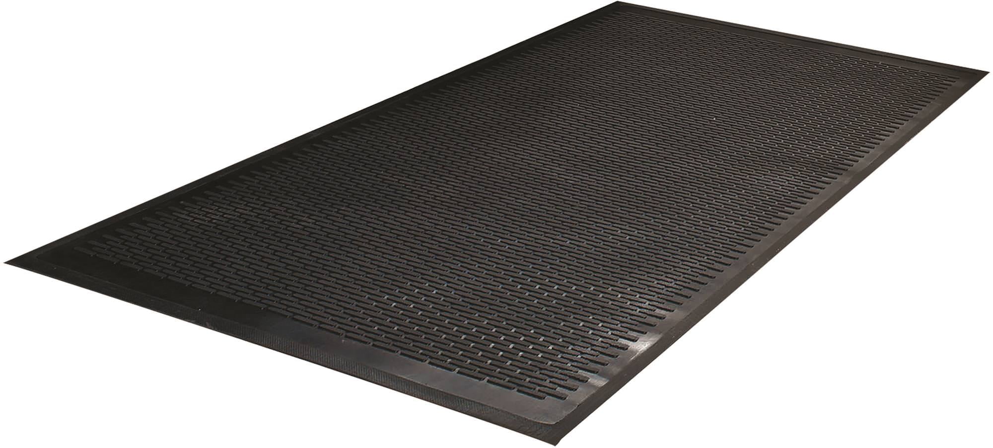 Guardian WaterGuard Indoor/Outdoor Wiper Scraper Floor Mat Charcoal Rubber/Nylon 3x10