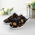 thumbnail image 3 of POLERO Black Cat Orange Pumpkin Clogs Slip-on Mules Shoes for Women Lady Slip Resistant Mesh Sneakers Women's Backless Walking Flats Footwear House Slippers, 3 of 7