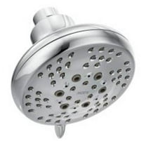 Moen Chrome Five-Function 4" Diameter Spray Head Eco-Performance Showerhead
