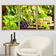 thumbnail image 2 of wall26 Framed Canvas Print Wall Art Set White Wine Glass Cheese Board &amp; Grapes Drinks &amp; Cocktails Food Photography Realism Decorative Contemporary for Living Room, Bedroom, Office - 24"x, 2 of 5