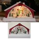 thumbnail image 4 of Advancent Decoración de escritorio del conjunto del pueblo LED de la casa de la nieve de la resina Kits de decoración para fiestas Muñeco de nieve, 4 of 6