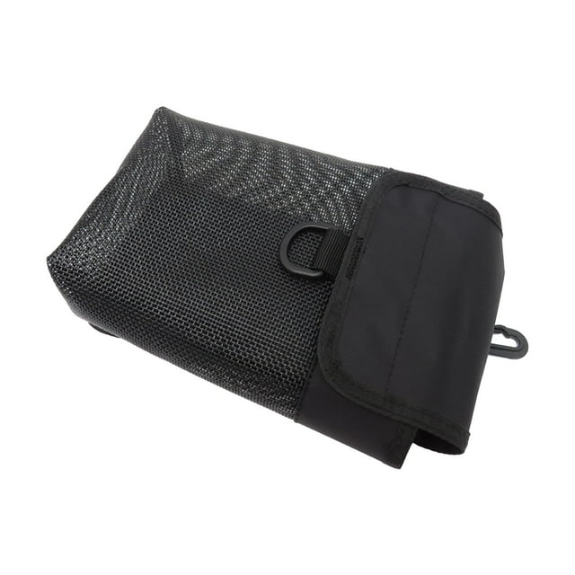 Bolsa de almacenamiento de equipo de buceo con Clip giratorio, soporte para equipo de esnórquel, bolsillo de malla, bolsa de buceo de nailon portátil Malla pequeña Sunnimix Bolsas de almacenamiento de buceo