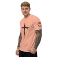 thumbnail image 3 of GOD IS MY STRENGTH Fitted T-shirt (Desert Pink, 2XL), 3 of 4