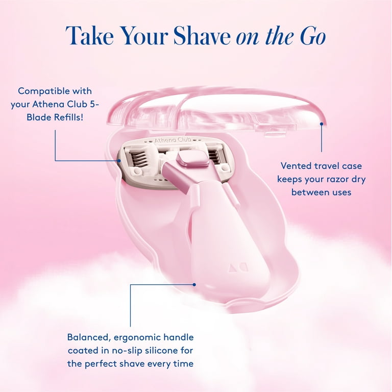 Athena Club Mini Women's Razor Handle + 1 Refill Cartridge +