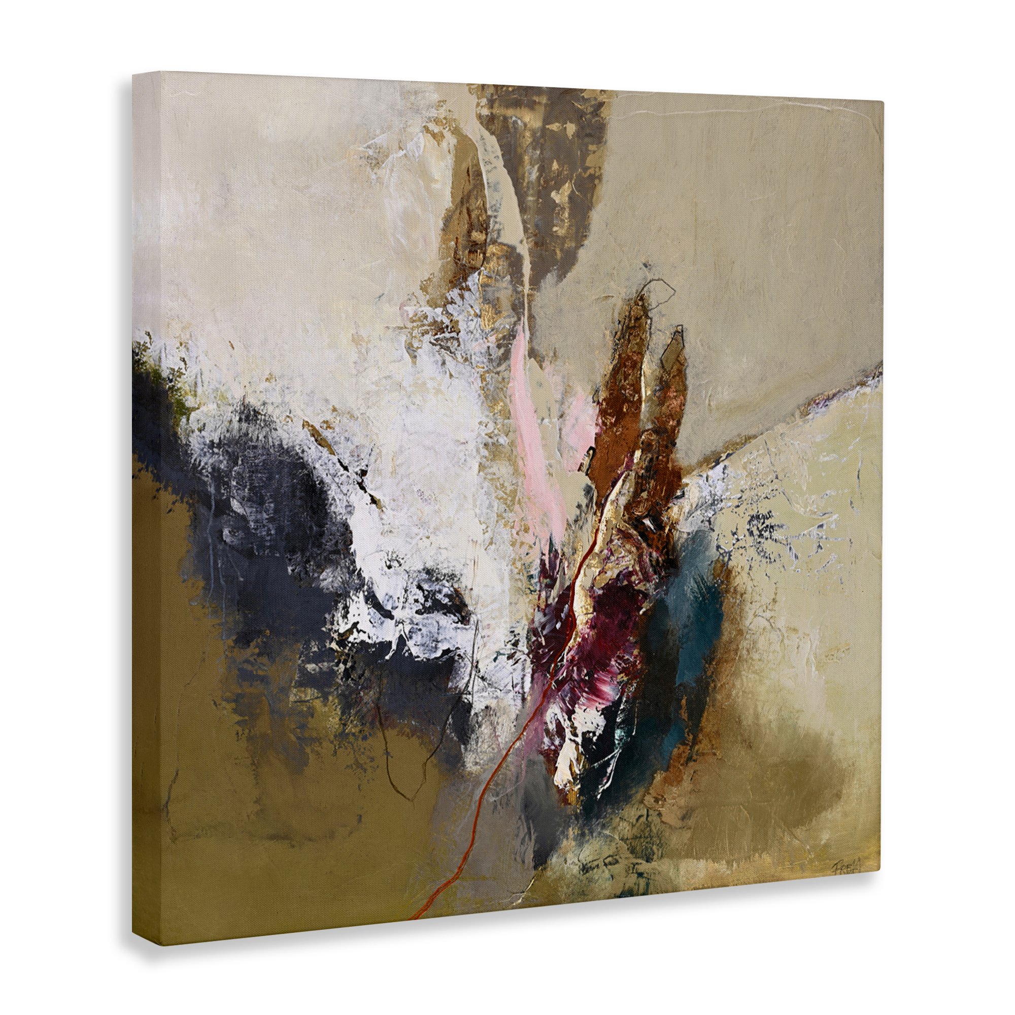 Earthy Mood Composition Canvas Wall Art, design by Design Fabrikken