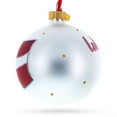 thumbnail image 3 of Flag of Latvia Glass Ball Christmas Ornament 3.25 Inches, 3 of 5