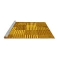 thumbnail image 2 of Ahgly Company Machine Washable Indoor Rectangle Checkered Yellow Modern Area Rugs, 5' x 7', 2 of 4