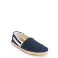 thumbnail image 2 of TOMS Classic University Navy Stripe Canvas Men's Slip-Ons 10005418 Men's Shoe Size: 9.5, 2 of 4