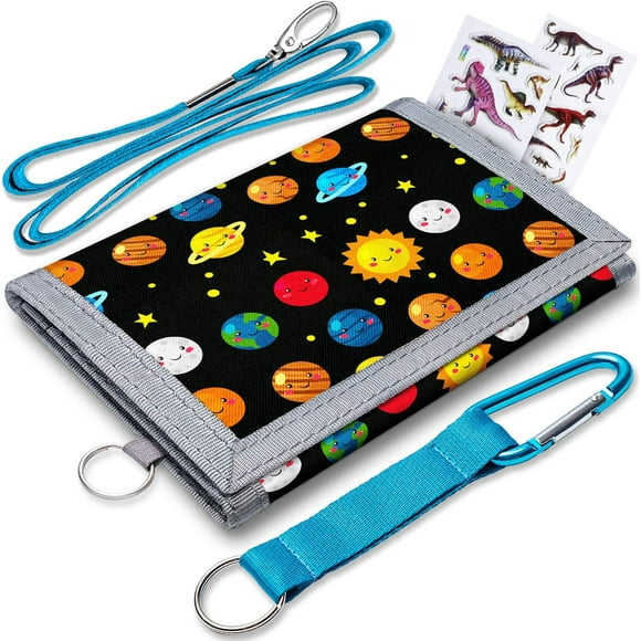 Kids Wallet for Girls, Toddler Wallet for Boys, Wallets for Boys with Zippered Coin Pocket and Card Holders