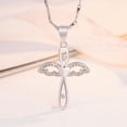 thumbnail image 4 of Collar Plata Ley 925 Dije Proteccion Amor Angel Cadena Mujer Xtellar plateado, 4 of 4