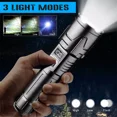thumbnail image 2 of 25000000 Lumens Super Bright LED Flashlight Rechargeable 30W Tactical Work Light, 2 of 4