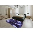 thumbnail image 5 of Ahgly Company Machine Washable Indoor Square Transitional Medium Slate Blue Area Rugs, 4' Square, 5 of 7