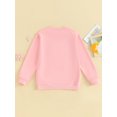 thumbnail image 4 of Rdhnmea Mommy and Me Valentines Outfits Letter Sweatshirt Long Sleeve Pullover, 4 of 9