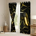 thumbnail image 3 of Gamer Curtains Gaming Controller Gold Geometry Curtains & Drapes, Teens 3D Gamepad Console 30%-50% Blackout Curtains Gift, 38Wx45L, 3 of 6