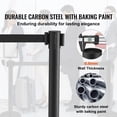 thumbnail image 6 of KFFKFF Queue Management Posts, Set of 6 Crowd Management Barriers, Carbon Steel with Baked Paint Finish, Stanchion Post Featuring Sign Holder & Trio of 6.5FT Extendable Straps, Line Separator, 6 of 9