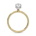 thumbnail image 4 of IGI Certified Lab Grown Diamond Engagement Ring | Center 9x6mm Oval Cut Solitaire Stackable Wedding Promise Rings For Women 18K Solid Yellow Gold | F-G, VS-SI Quality (1.25 Ctw) Ring Size-8, 4 of 7