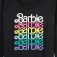 thumbnail image 3 of Barbie - Spring Stacked Logo - Women's Lightweight French Terry Long Sleeve Shirt, 3 of 5