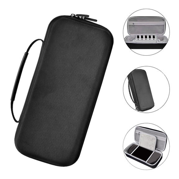 BESTYASH Black Travel Carrying Case for Game Console PCS - Protective Storage Bag for Portable Gaming Devices