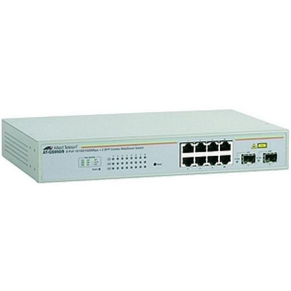 Commutateur Ethernet AT-GS950-8-10 Gigabit 8 x 10-100-1000Base-T LAN 2 x SFP