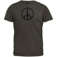 thumbnail image 1 of T-Shirt Signe de Paix Chocolat Noir, 1 of 1