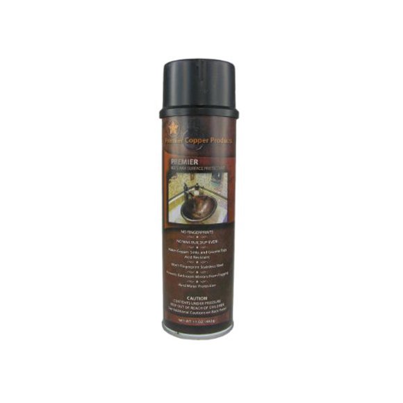 Premier Copper Products W900-WAX Copper Sink Wax Protectant, Clear