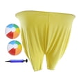 thumbnail image 4 of Pantalones de abuela, accesorios para juegos al libre para niños y adultos, juego de lanzamiento con 2 pelotas de PVC para fiestas, cumpleaños, amarillo, 4 of 9