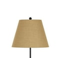 thumbnail image 2 of Tubular Metal Floor Lamp with Adjustable Height Mechanism, Black and Beige, 2 of 5