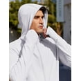 thumbnail image 2 of COOFANDY Men's Casual Light Jacket UPF 50+ Hooded Zip-Up Sun Shirt Breathable for Travel Fishing, 2 of 5