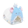 thumbnail image 4 of Tienda de campaña para casa de muñecas, mini tienda compacta y cómoda, cama de peluche para figuras, accesorios de muebles para casa de muñecas para azul, 4 of 10