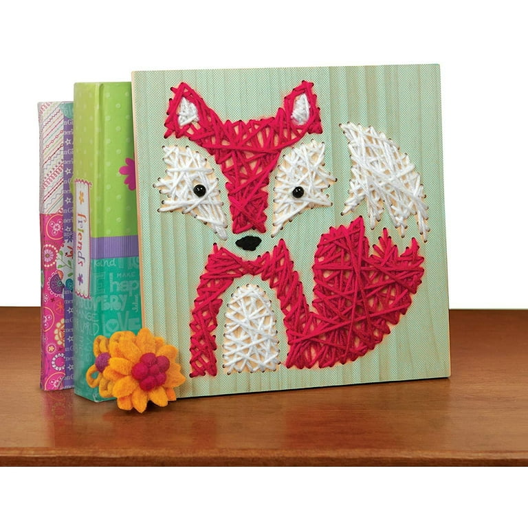  WEBEEDY DIY String Art Kit Fox Craft Kit Creative Craft Kits  for Girls and Boys Adult Home Wall Table Decorations