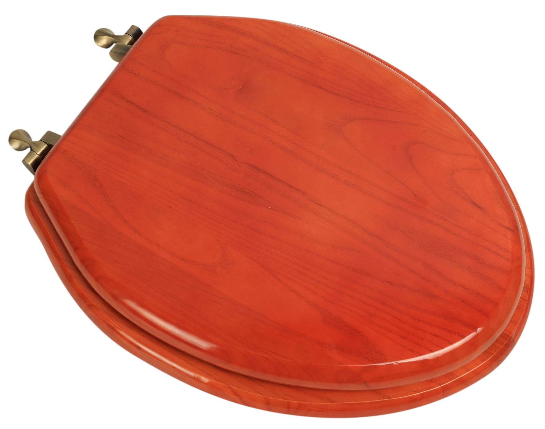 BathDecor American Cherry Finish Designer Solid Elongated Oak Wood