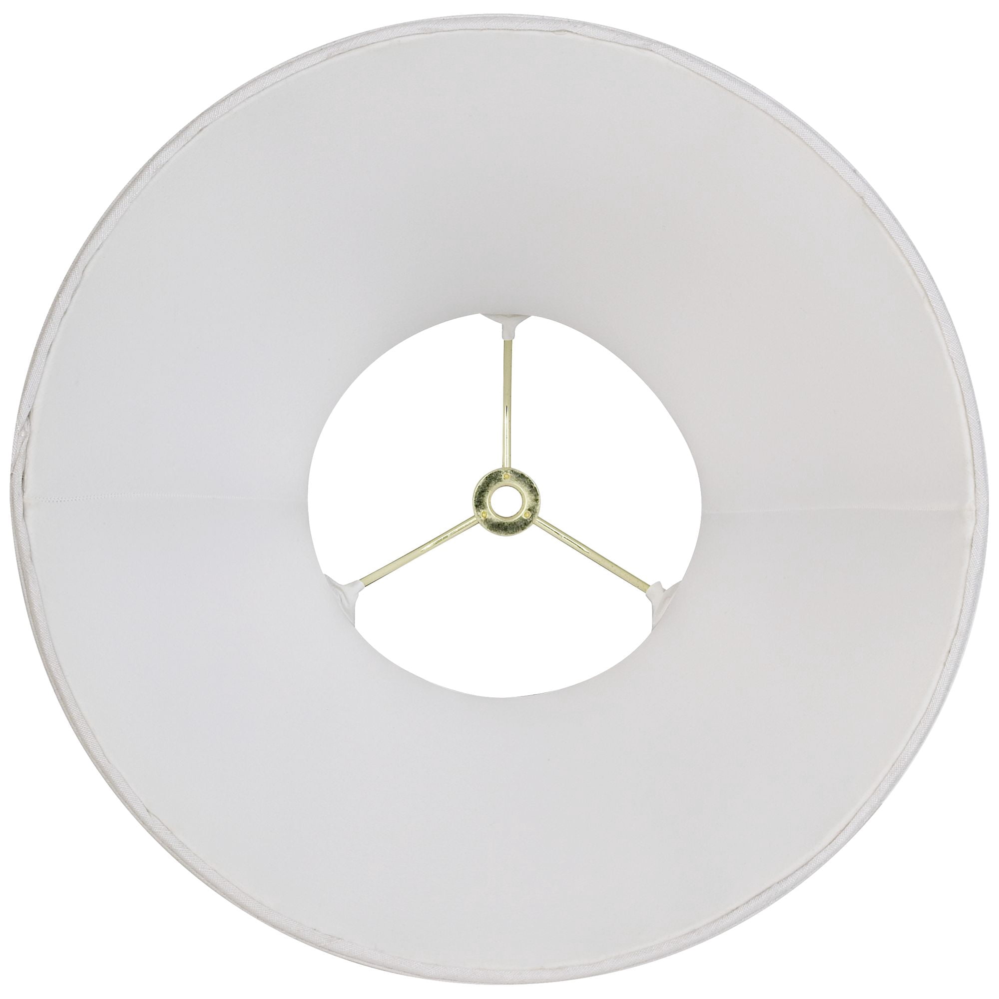 Imperial Shade White Small Bell Lamp Shade 6" Top x 12" Bottom x 9" Slant x 8.5" High (Spider) Replacement with Harp and Finial