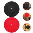 thumbnail image 1 of FONDOTIN 2Pcs Vinyl Records Decoration Assorted Color 12 Inch Diameter Plastic For Adults, 1 of 8