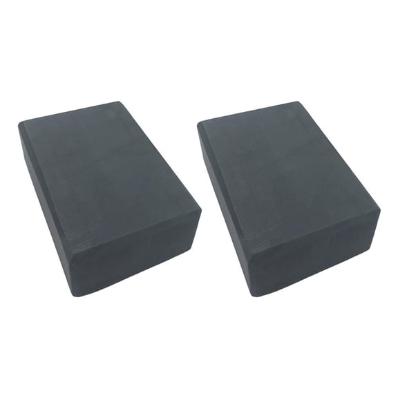 OADUKQ Yoga Blocks 2 Pack, Beveled Edges High Density Foam Yoga Bricks, for Yoga Pilates and Stretching Exercises, Gray