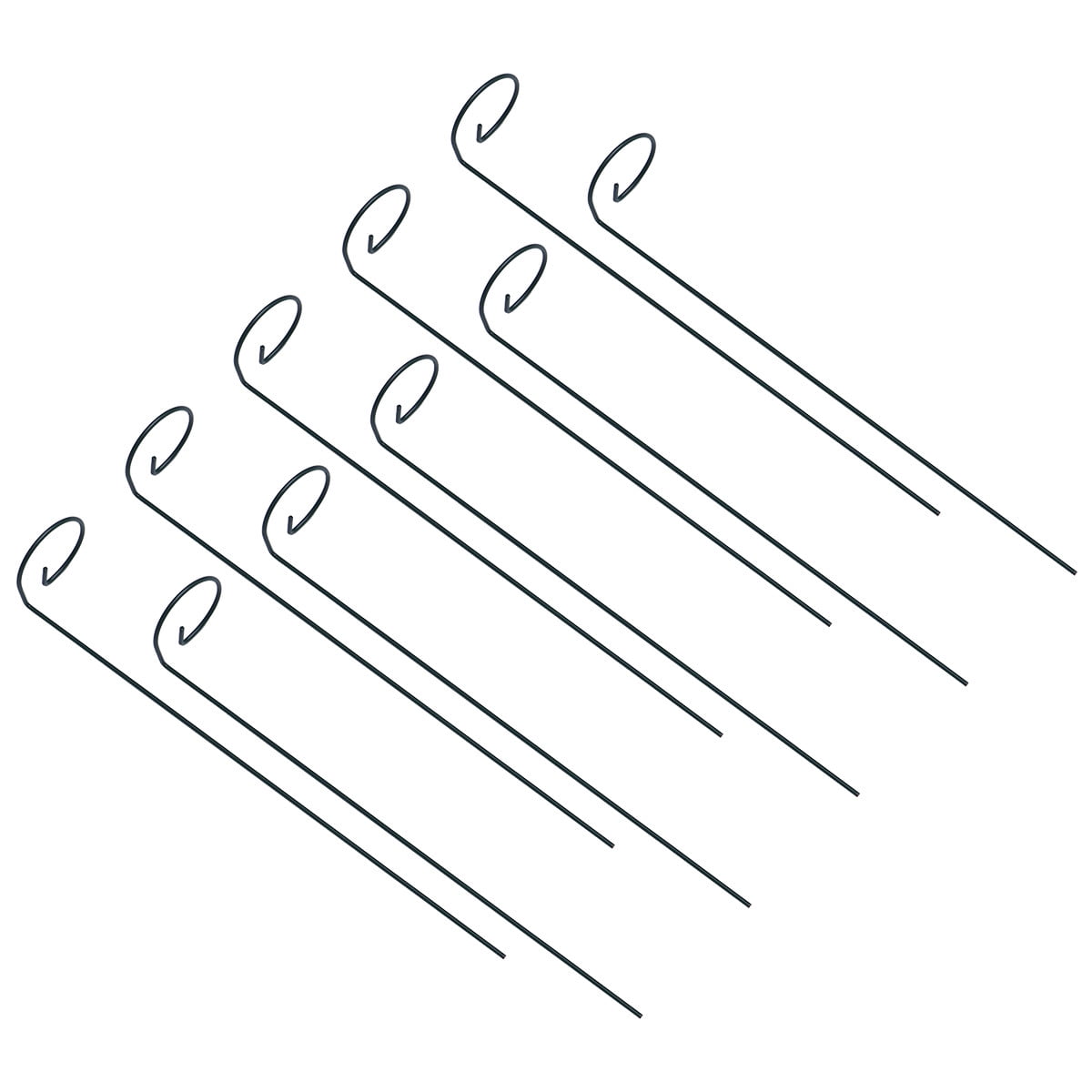 RENACLIPY 10Pcs Black Metal Plant Climbing Frame Durable Waterproof Plant Support Stand for Gardening